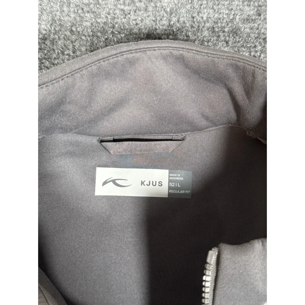 KJUS Jacket Mens Size 52 L Gray Release Full Zip Lightweight Puffy Pullover‎